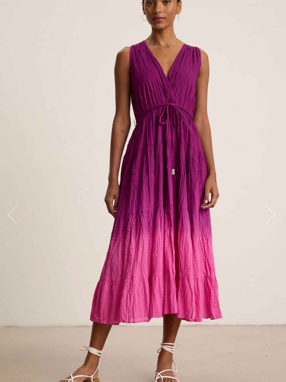 Velvet by Graham & Spencer Ombre Marilyn Dip-Dye Dress in Magenta NWT Size M
